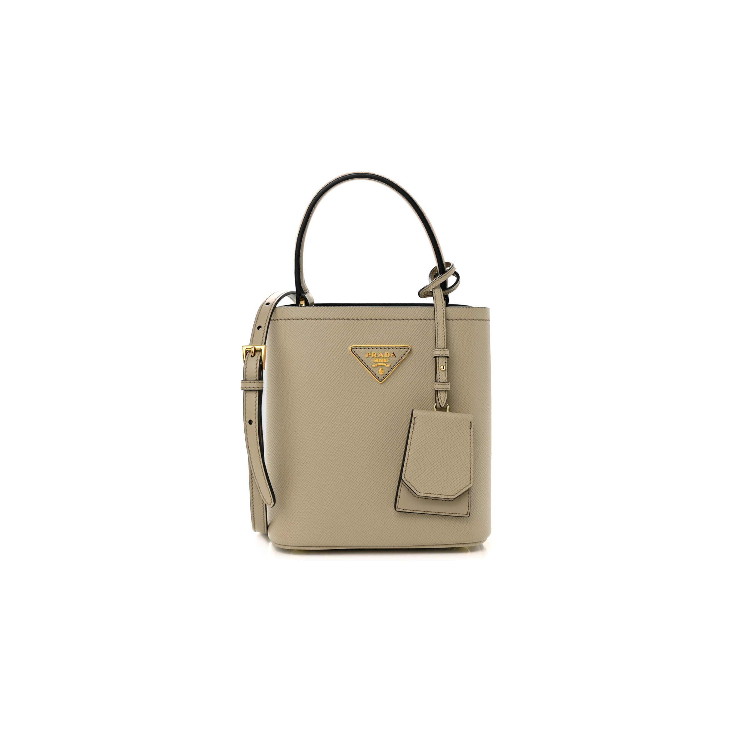 PRADA PANIER MINI SAFFIANO LEATHER BAG 1BA217 (18*17*10.5cm)